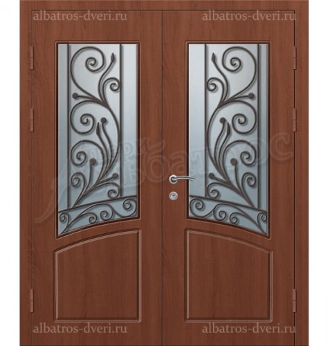 Двустворчатая металлическая дверь, модель 14-003