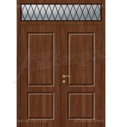 Двустворчатая металлическая дверь, модель 14-007