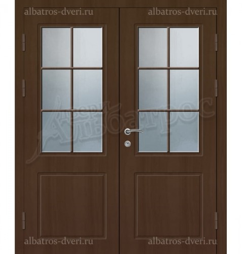 Двустворчатая металлическая дверь, модель 14-008