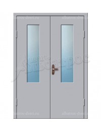 Двухстворчатая металлическая дверь 02-93