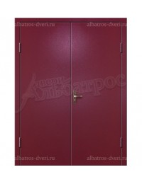 Двухстворчатая металлическая дверь 02-96