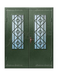 Двухстворчатая металлическая дверь 03-00