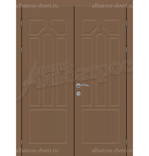 Двухстворчатая металлическая дверь 03-34