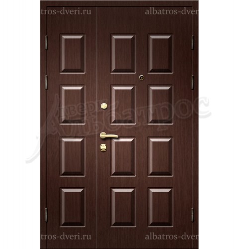 Двухстворчатая металлическая дверь 00-34