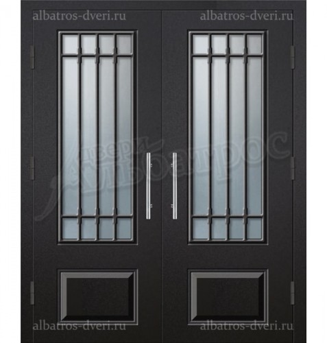 Двухстворчатая металлическая дверь 05-33