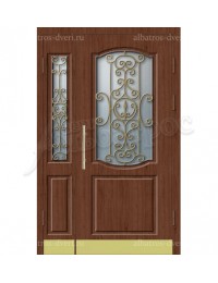 Двухстворчатая металлическая дверь 05-39