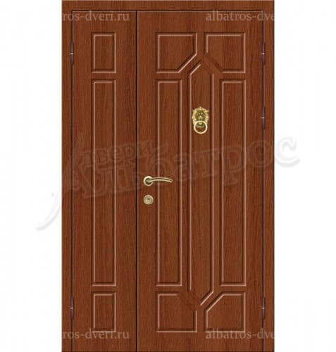 Элитная дверь с молотком в коттедж, модель 16-002